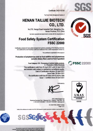 Global Standard for Food Safety
